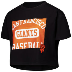 San Francisco Giants Pro Standard Women's Made To Play Boxy Cropped T-Shirt - Black