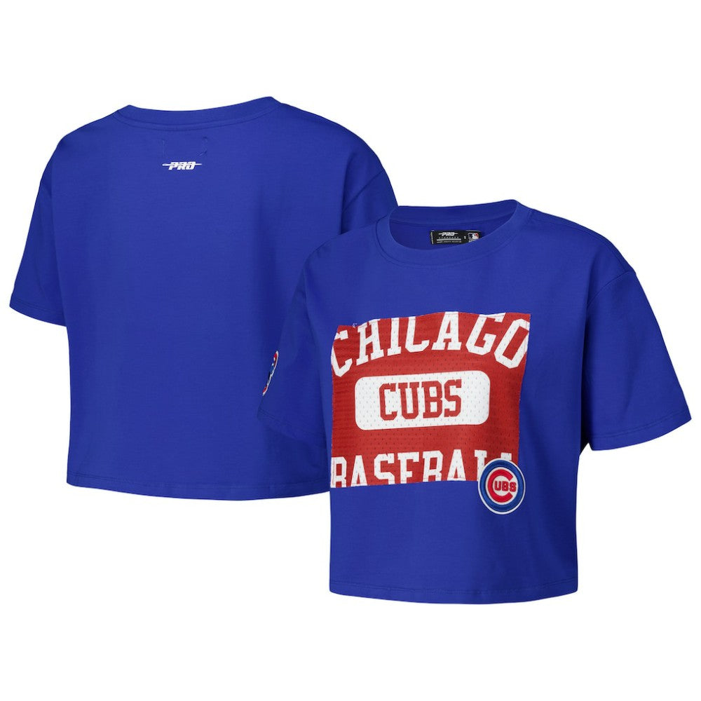 Chicago Cubs Pro Standard Women's Made To Play Boxy Cropped T-Shirt - Royal