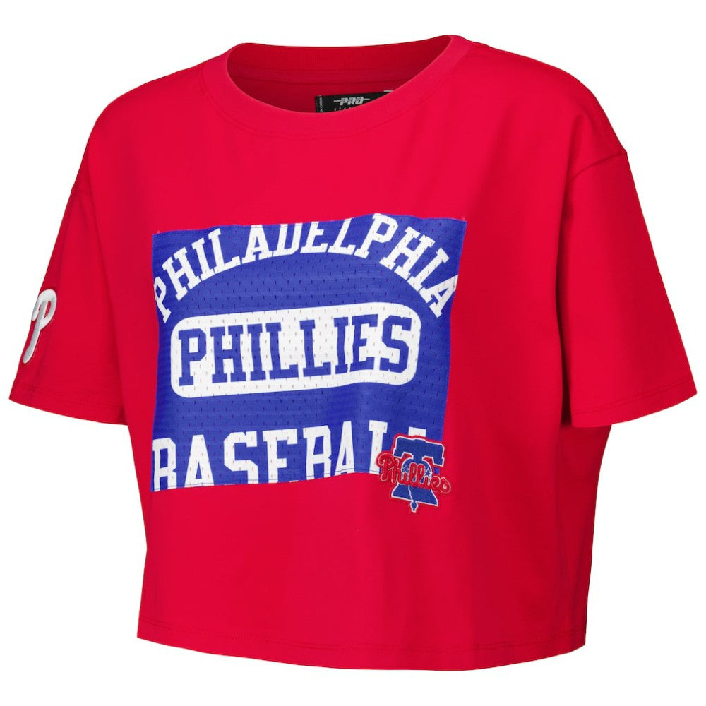 Philadelphia Phillies Pro Standard Women's Made To Play Boxy Cropped T-Shirt - Red