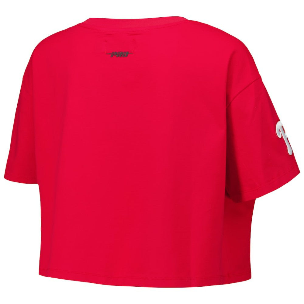 Philadelphia Phillies Pro Standard Women's Made To Play Boxy Cropped T-Shirt - Red