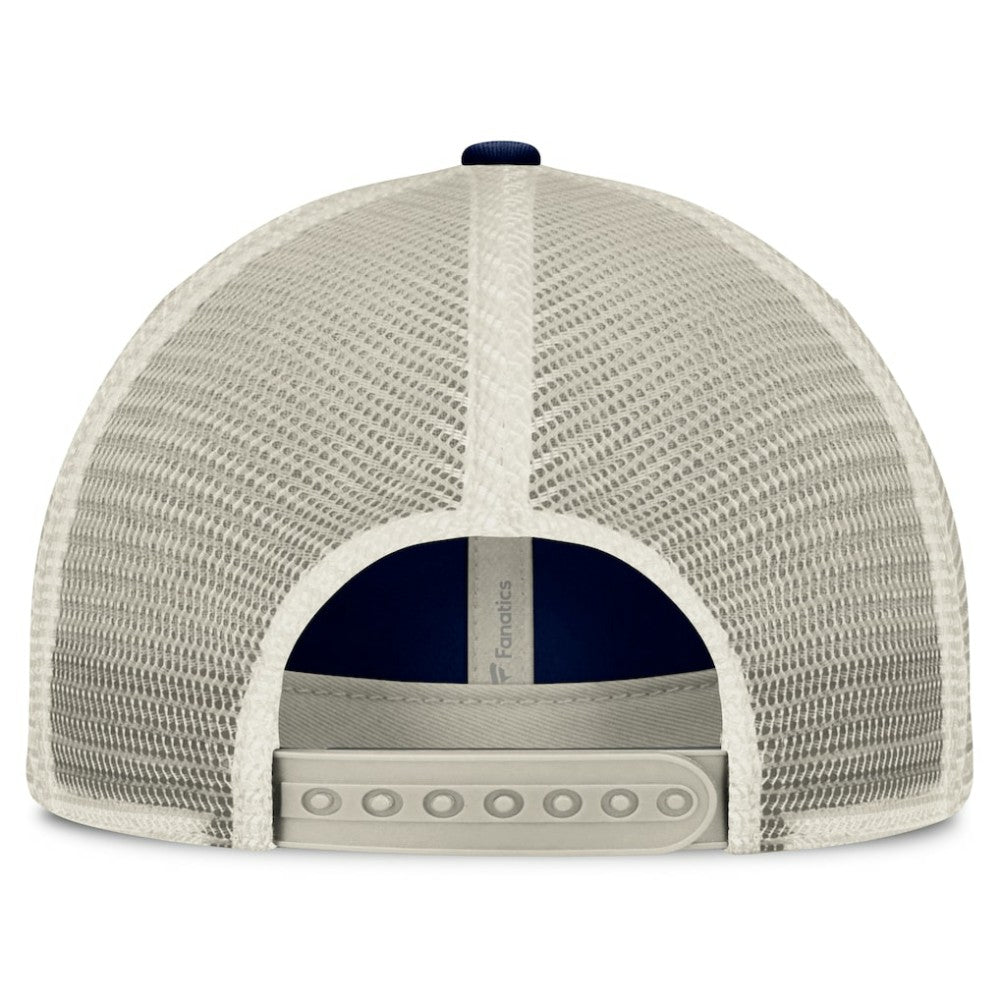 New York Yankees  Heritage Stripe Trucker Adjustable Hat - Navy/Natural