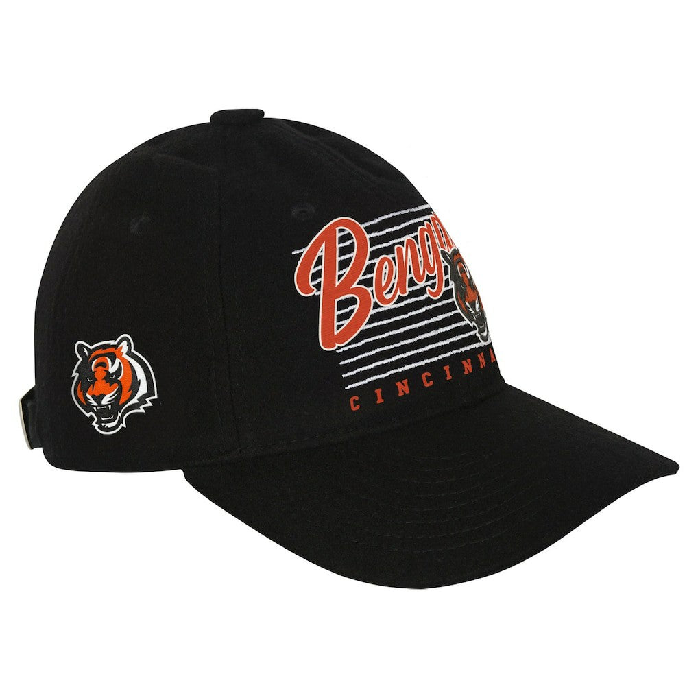 Cincinnati Bengals Youth Retro Wooly Adjustable Hat - Black discount