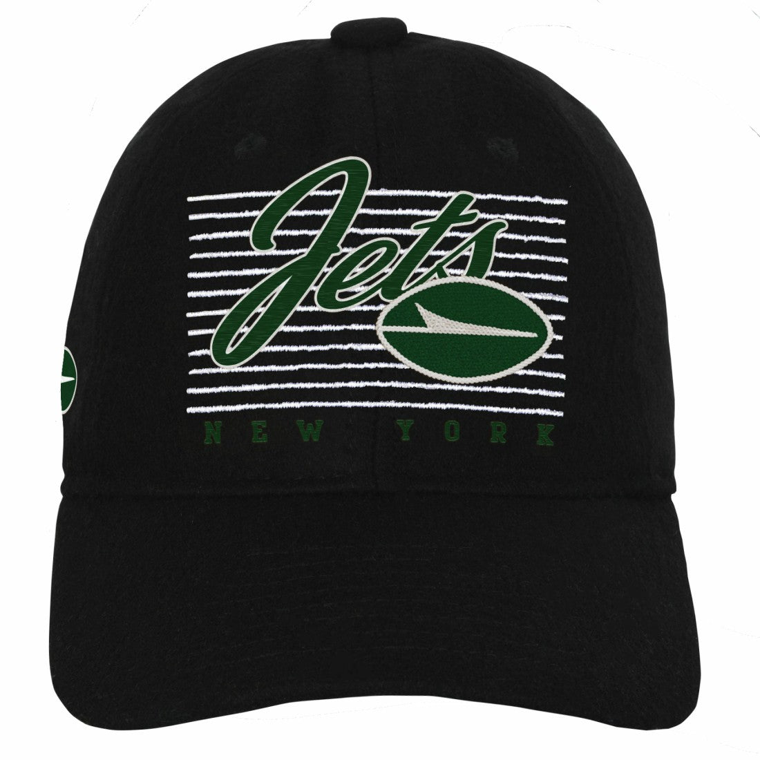 New York Jets Youth Retro Wooly Adjustable Hat - Black online