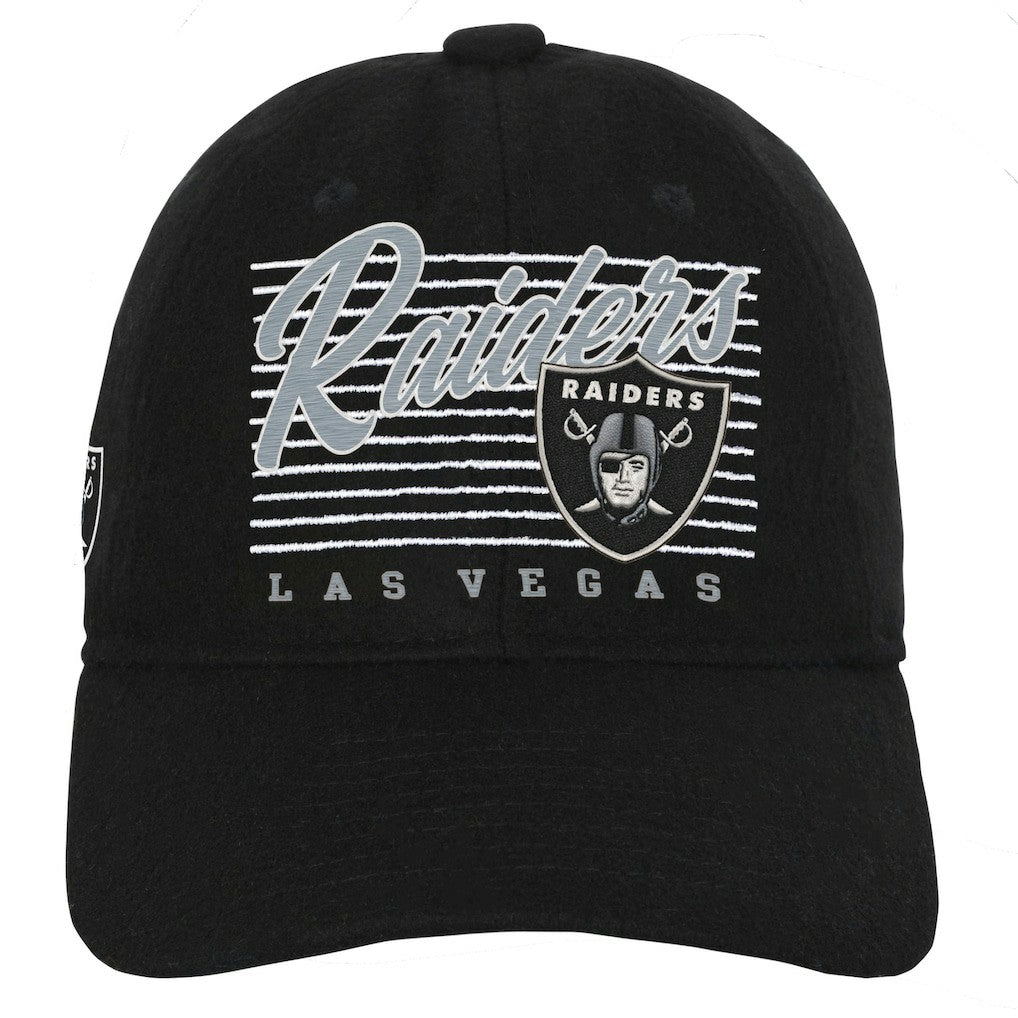 Las Vegas Raiders Youth Retro Wooly Adjustable Hat - Black cheap
