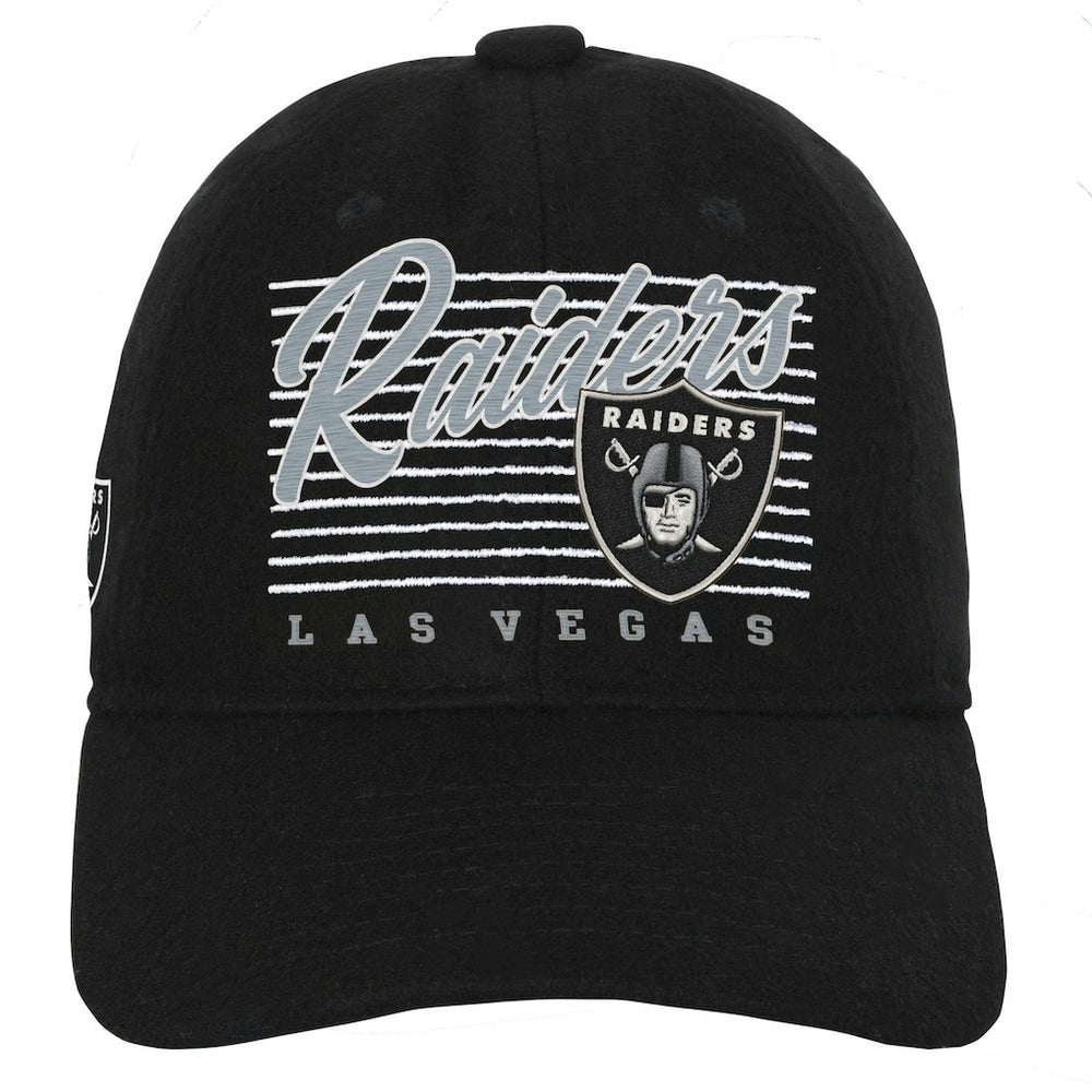 Las Vegas Raiders Youth Retro Wooly Adjustable Hat - Black cheap