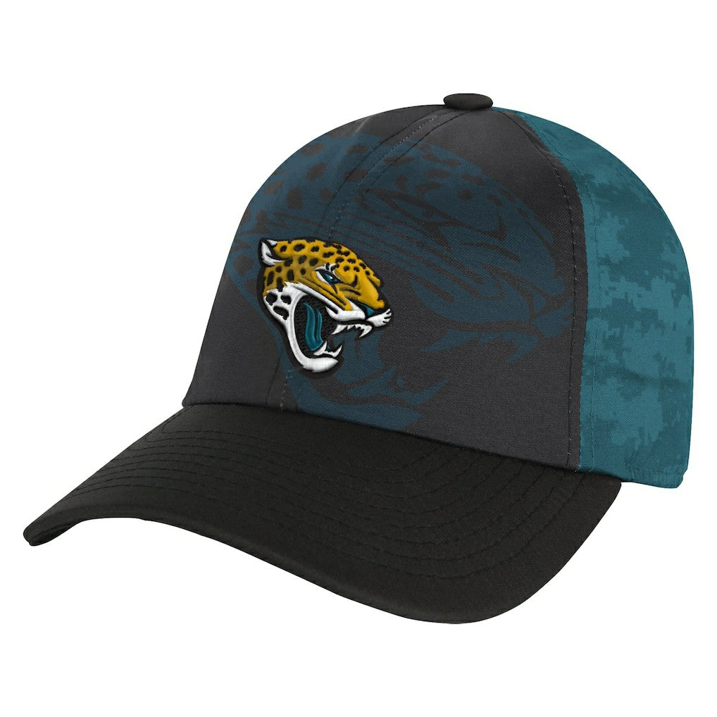 Jacksonville Jaguars Youth Combine Two-Tone Adjustable Hat - Black/Teal on sale