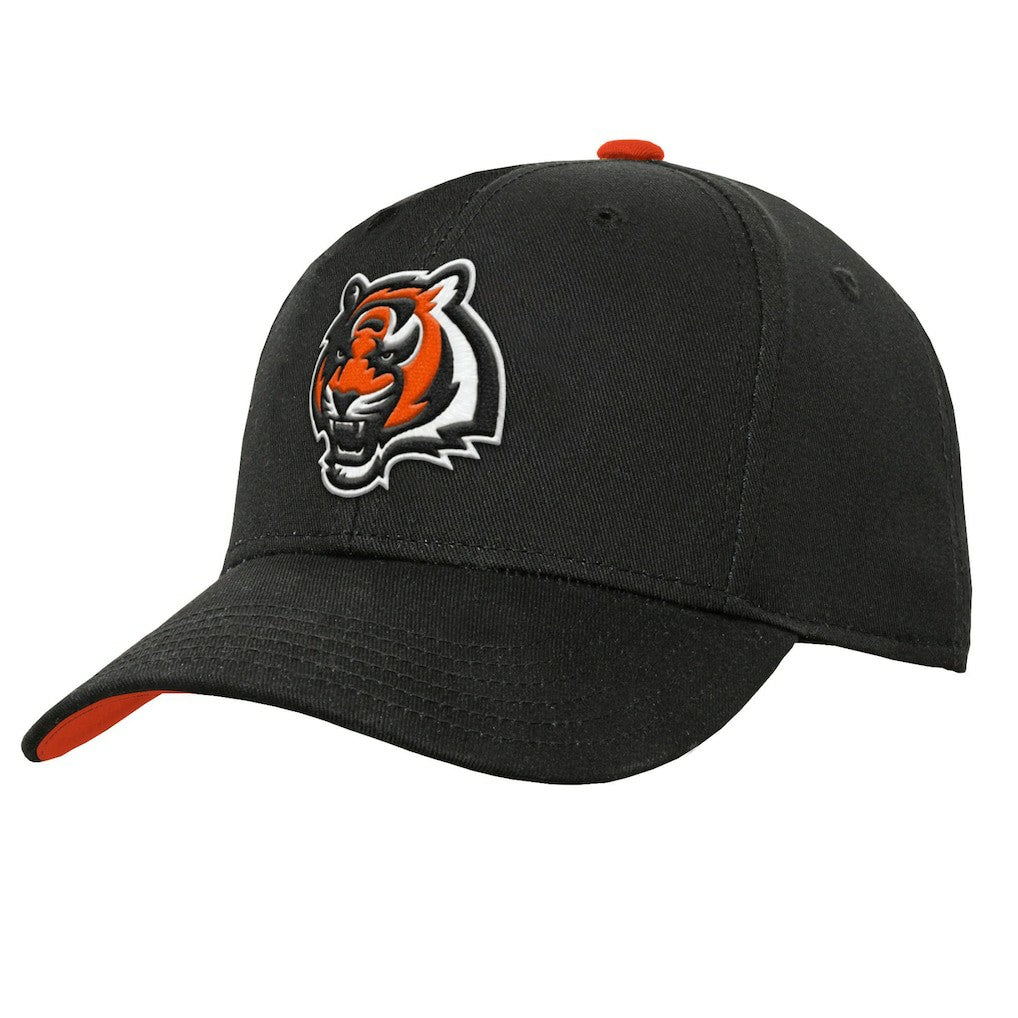 Cincinnati Bengals Youth Team Pre-Curved Adjustable Hat - Black on sale