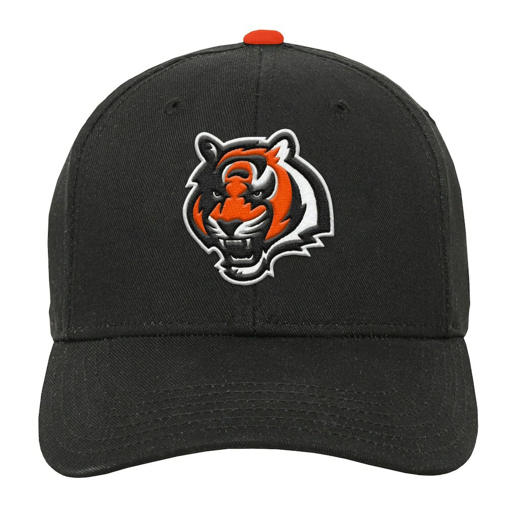 Cincinnati Bengals Youth Team Pre-Curved Adjustable Hat - Black on sale