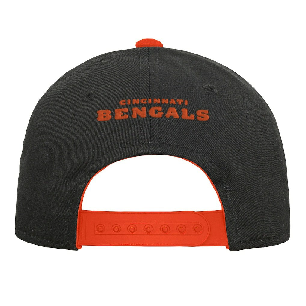 Cincinnati Bengals Youth Team Pre-Curved Adjustable Hat - Black on sale