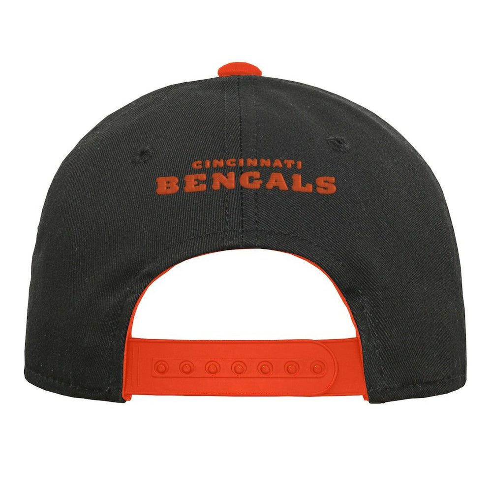 Cincinnati Bengals Youth Team Pre-Curved Adjustable Hat - Black on sale