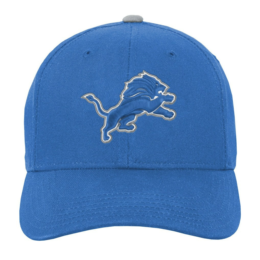 Detroit Lions Youth Team Pre-Curved Adjustable Hat - Blue discount