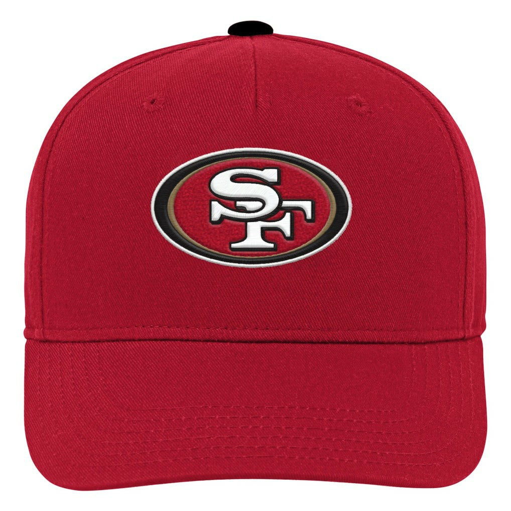 San Francisco 49ers Youth Team Pre-Curved Adjustable Hat - Scarlet for sale