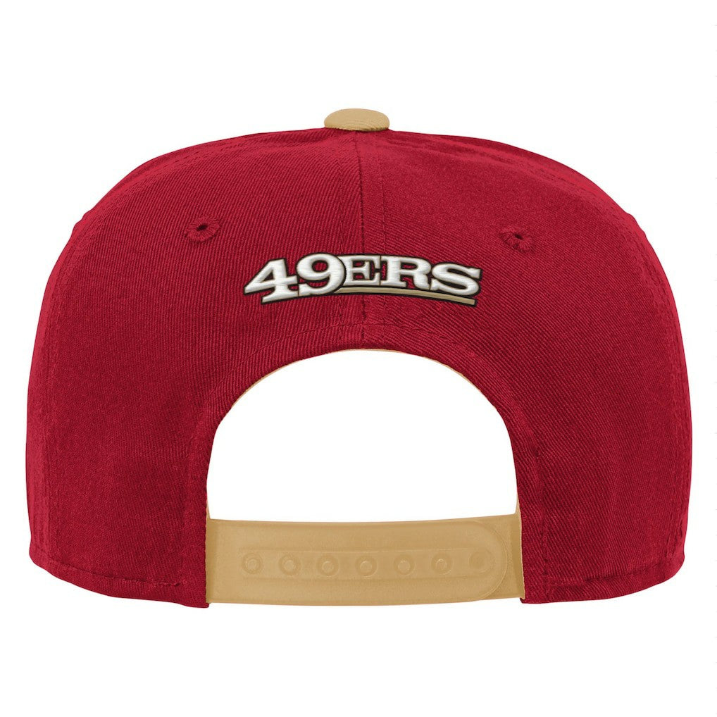 San Francisco 49ers Youth Team Pre-Curved Adjustable Hat - Scarlet for sale
