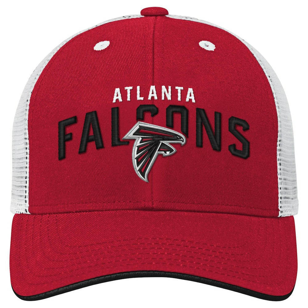 Atlanta Falcons Youth Core Lockup Trucker Adjustable Hat - Red outlet