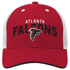 Atlanta Falcons Youth Core Lockup Trucker Adjustable Hat - Red outlet