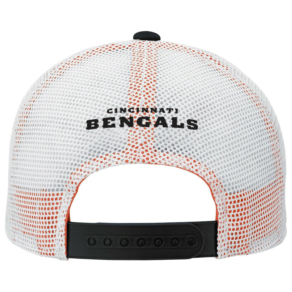 Cincinnati Bengals Youth Core Lockup Trucker Adjustable Hat - Black on sale