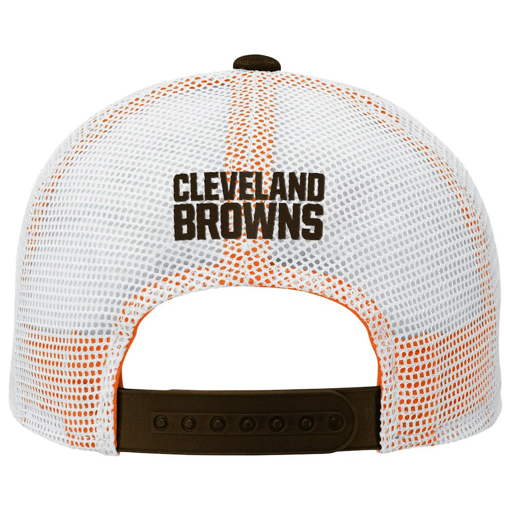 Cleveland Browns Youth Core Lockup Trucker Adjustable Hat - Brown outlet