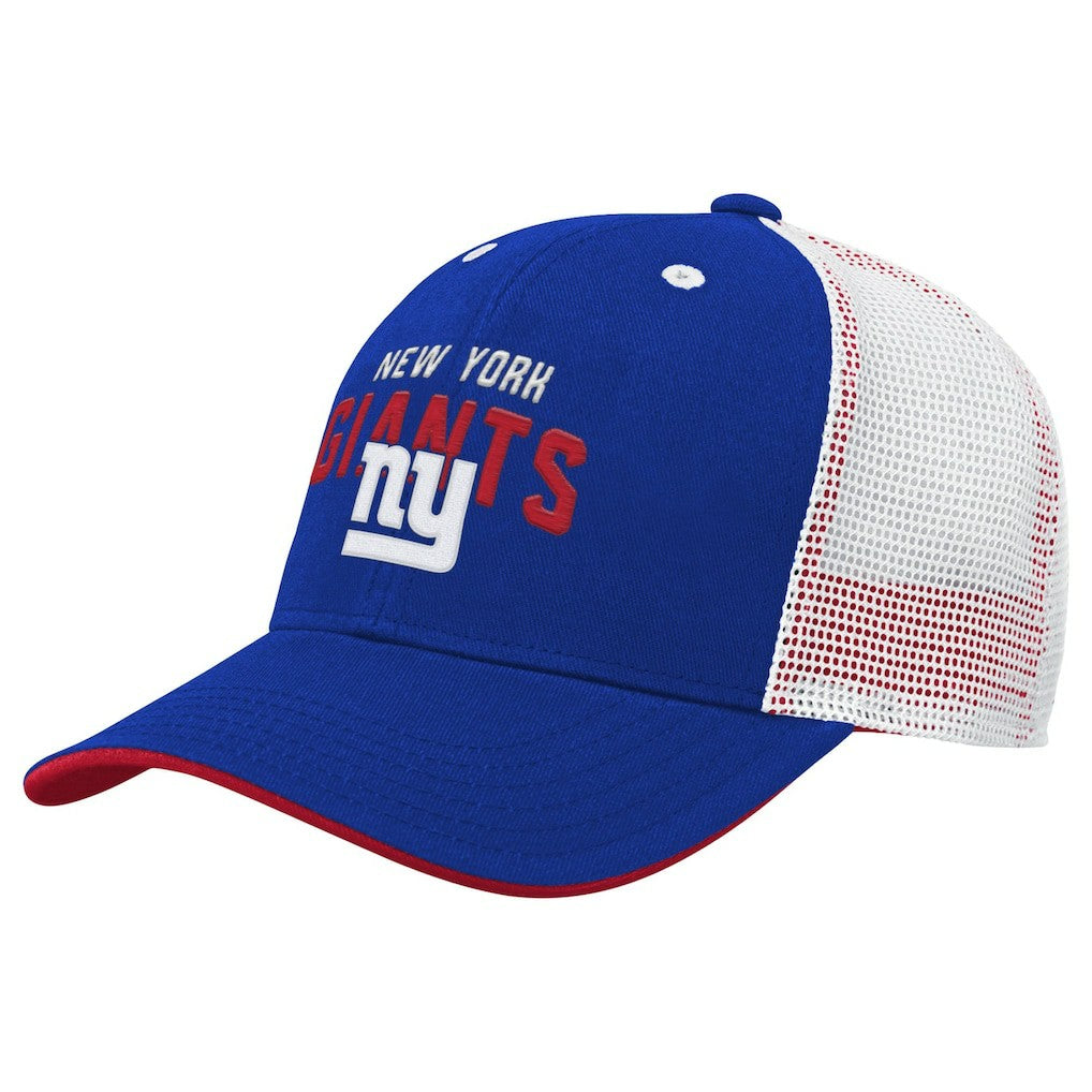 New York Giants Youth Core Lockup Trucker Adjustable Hat - Royal sale