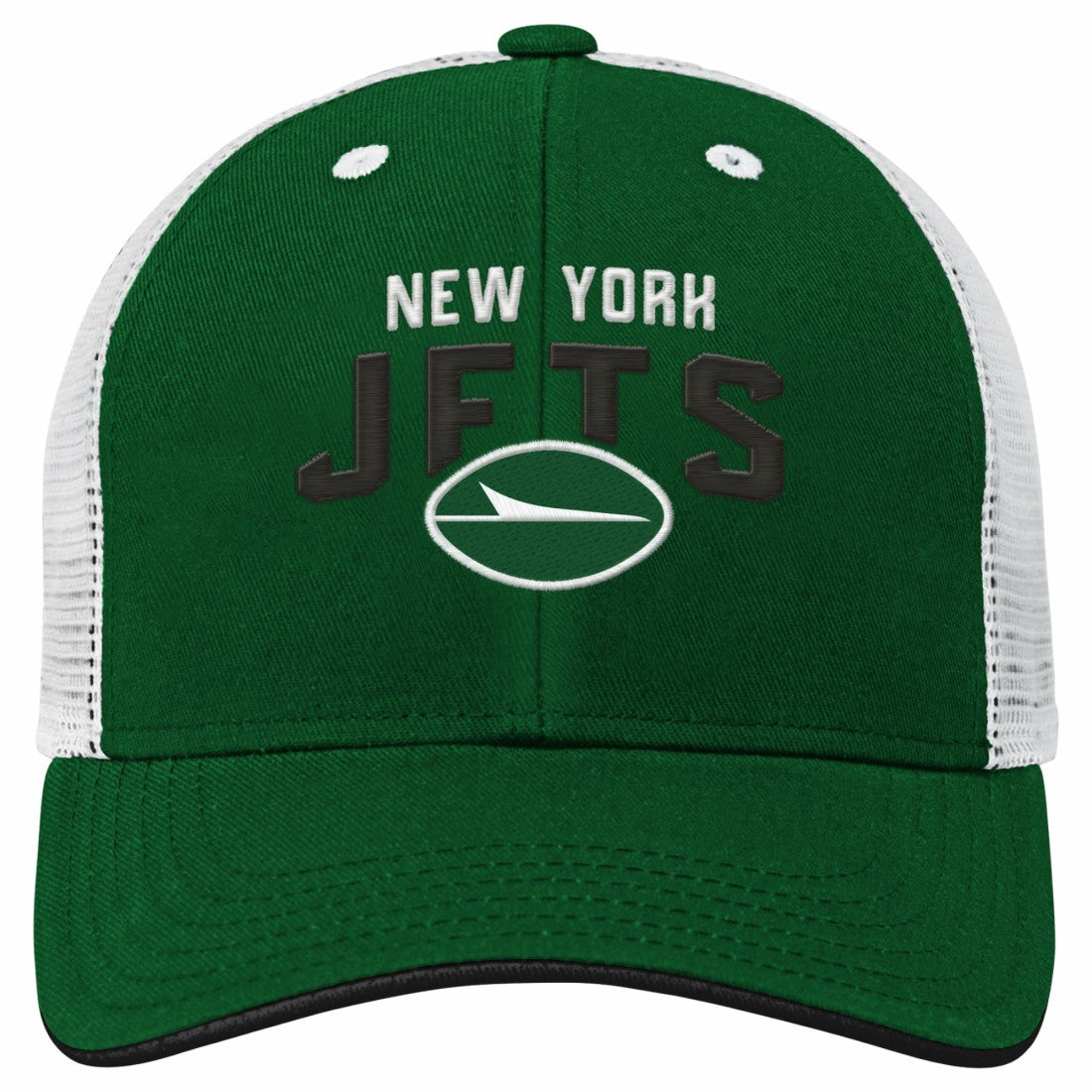 New York Jets Youth Core Lockup Trucker Adjustable Hat - Green on sale