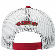San Francisco 49ers Youth Core Lockup Trucker Adjustable Hat - Scarlet on sale