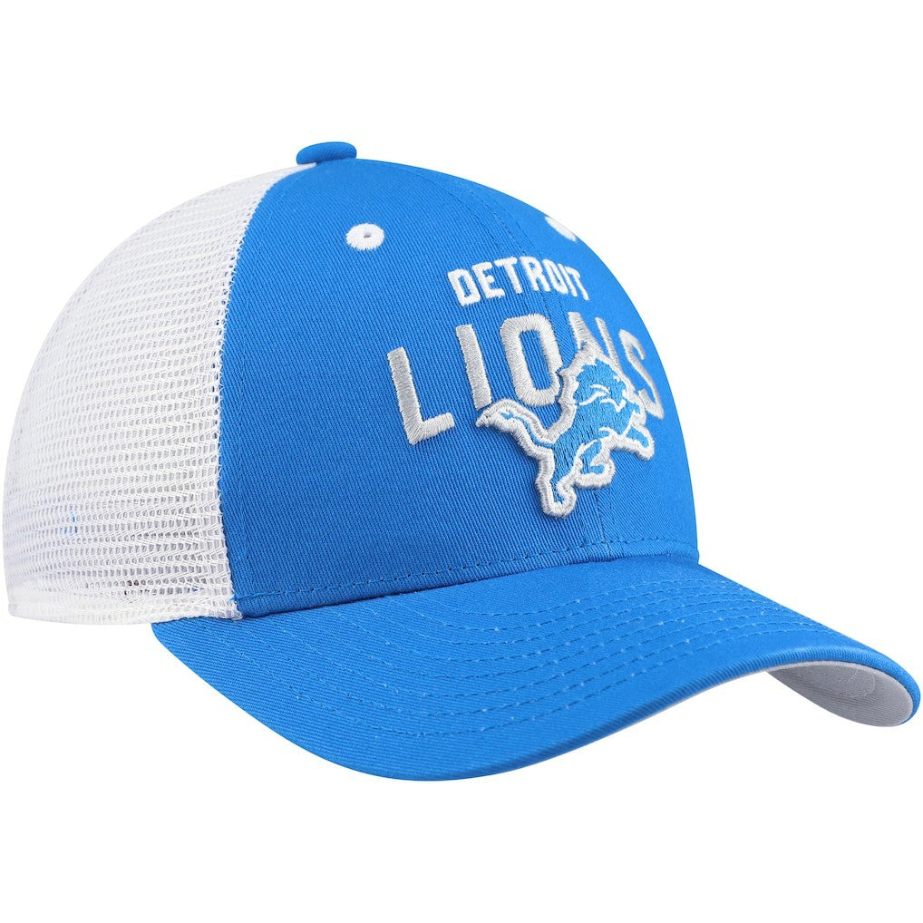 Detroit Lions Youth Core Lockup Trucker Adjustable Hat - Blue online