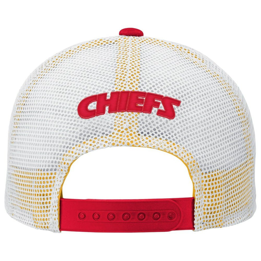 Kansas City Chiefs Youth Core Lockup Trucker Adjustable Hat - Red cheap