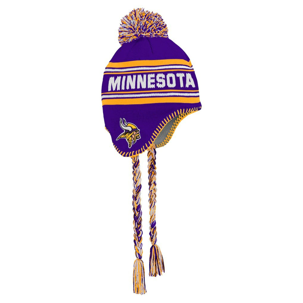 Minnesota Vikings Youth Jacquard Tassel Knit Hat with Pom - Purple online