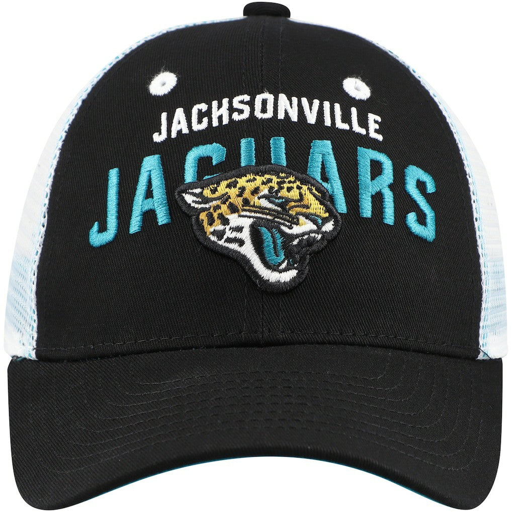 Jacksonville Jaguars Preschool Core Lockup Trucker Adjustable hat - Black for sale