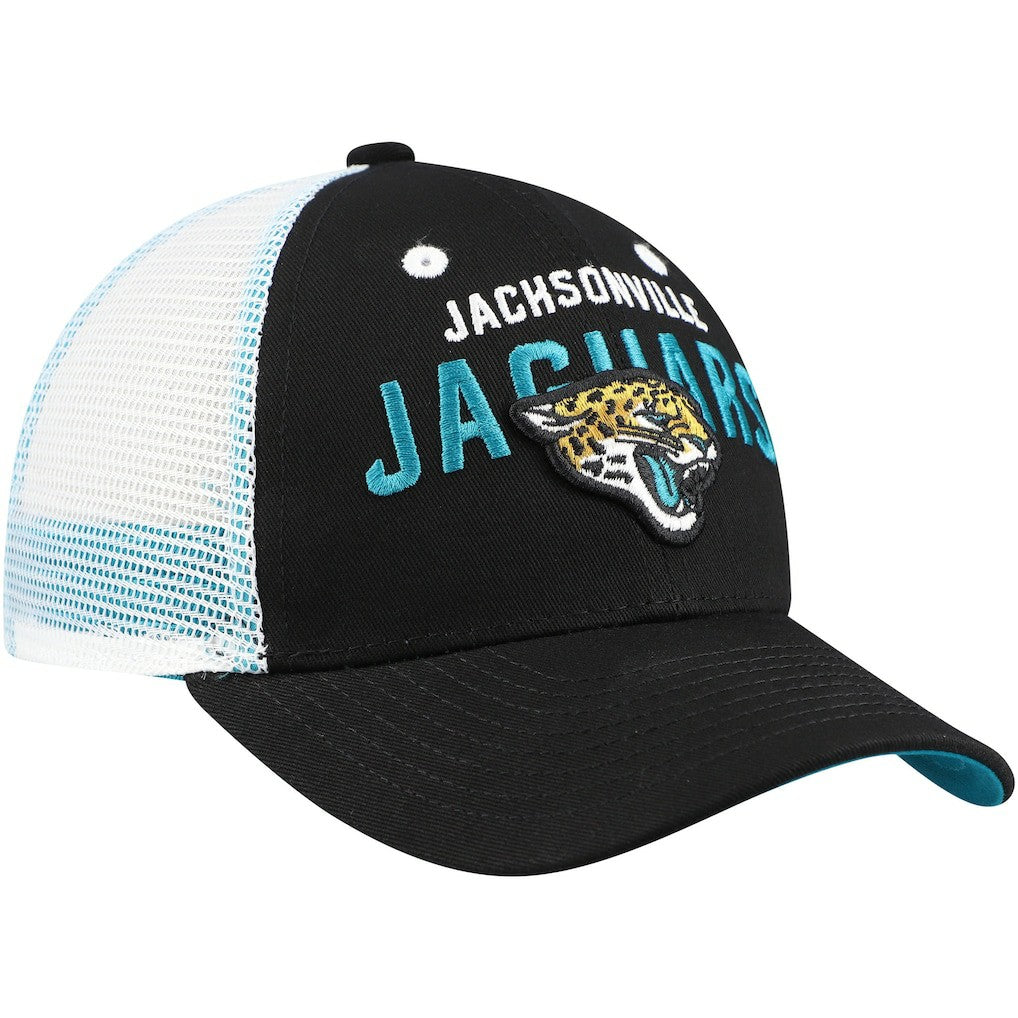 Jacksonville Jaguars Preschool Core Lockup Trucker Adjustable hat - Black for sale
