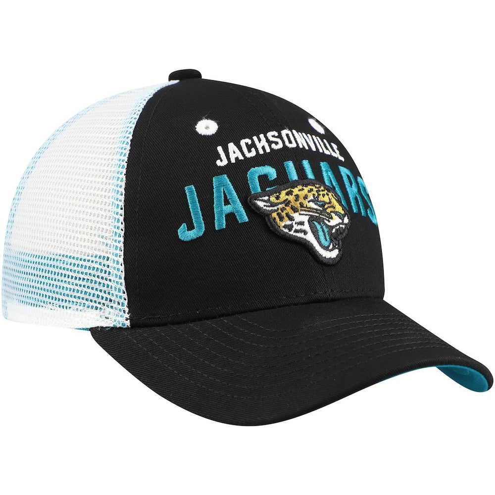 Jacksonville Jaguars Preschool Core Lockup Trucker Adjustable hat - Black for sale
