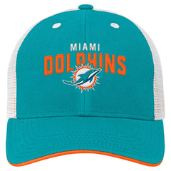 Miami Dolphins Preschool Core Lockup Trucker Adjustable hat - Aqua outlet