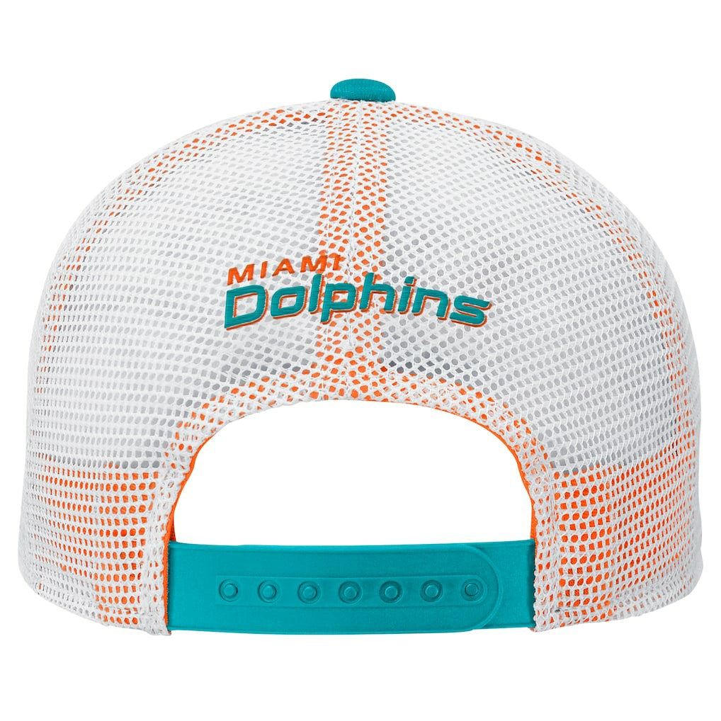 Miami Dolphins Preschool Core Lockup Trucker Adjustable hat - Aqua outlet