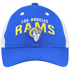 Los Angeles Rams Preschool Core Lockup Trucker Adjustable hat - Royal on sale