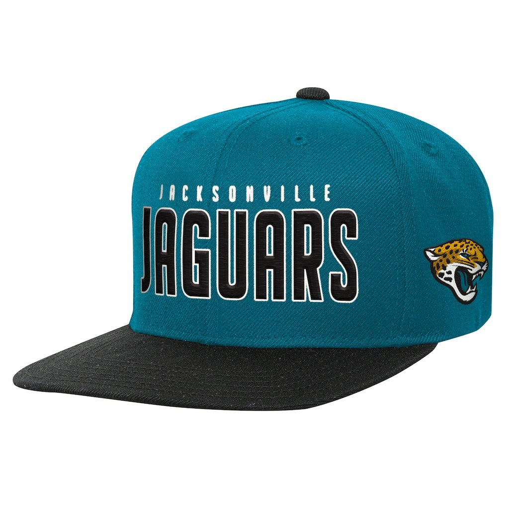 Jacksonville Jaguars Preschool Lock Up Snapback Hat - Teal/Black sale