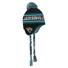 Jacksonville Jaguars Preschool Jacquard Tassel Knit Hat with Pom - Black sale