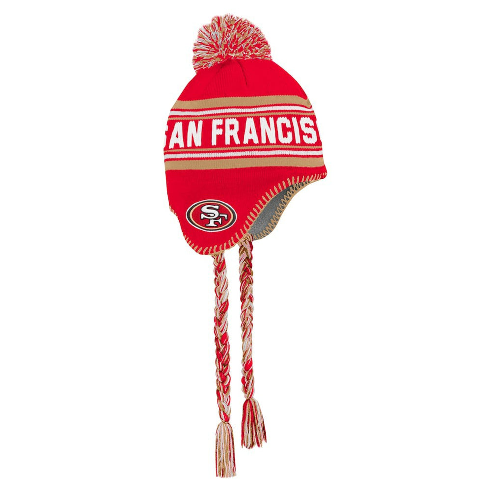 San Francisco 49ers Preschool Jacquard Tassel Knit Hat with Pom - Scarlet outlet