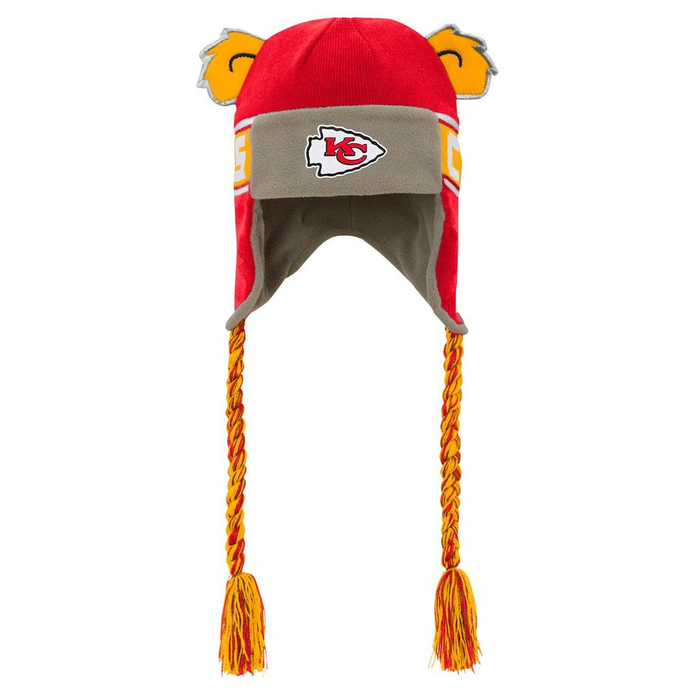 Kansas City Chiefs Youth Wordmark Ears Trooper Knit Hat - Red outlet
