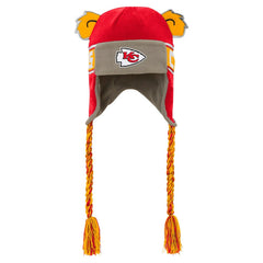 Kansas City Chiefs Youth Wordmark Ears Trooper Knit Hat - Red outlet
