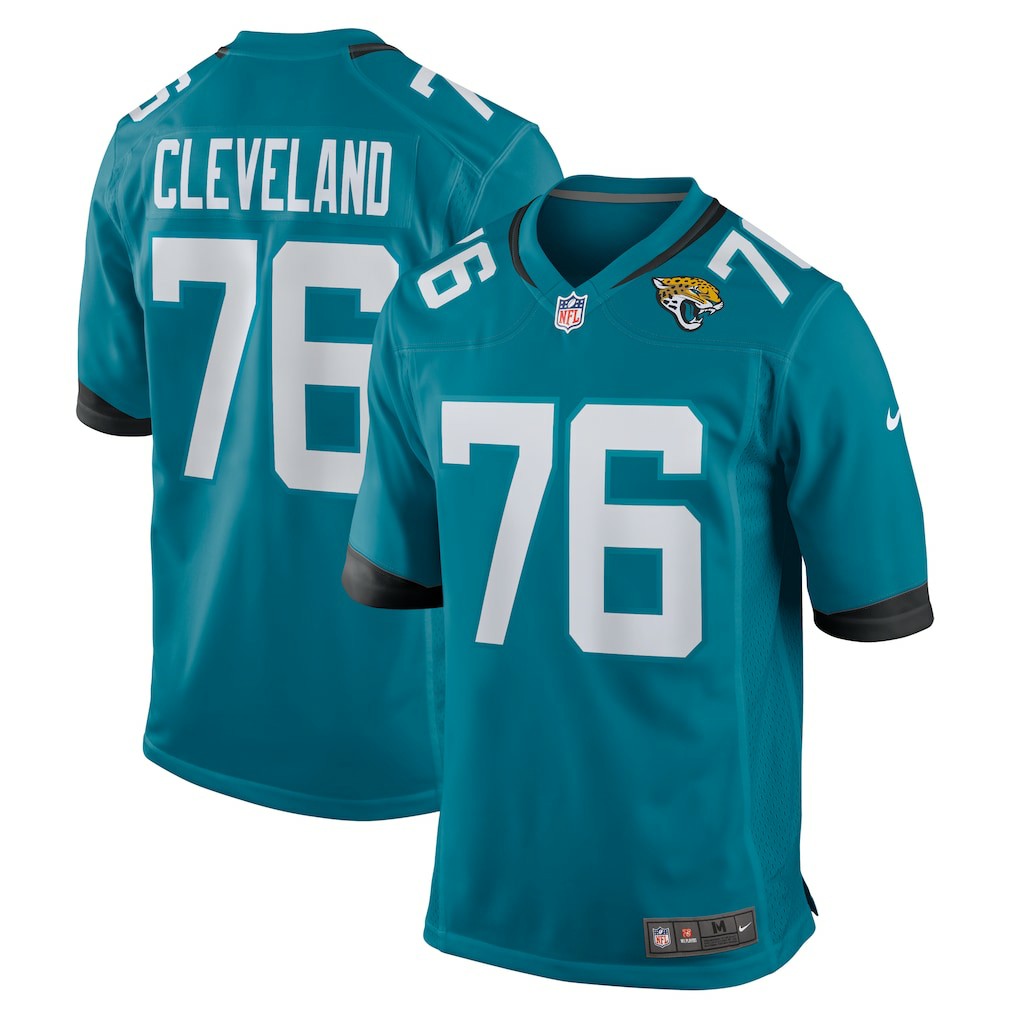 Ezra Cleveland Jacksonville Jaguars Game Jersey - Teal | Nike discount