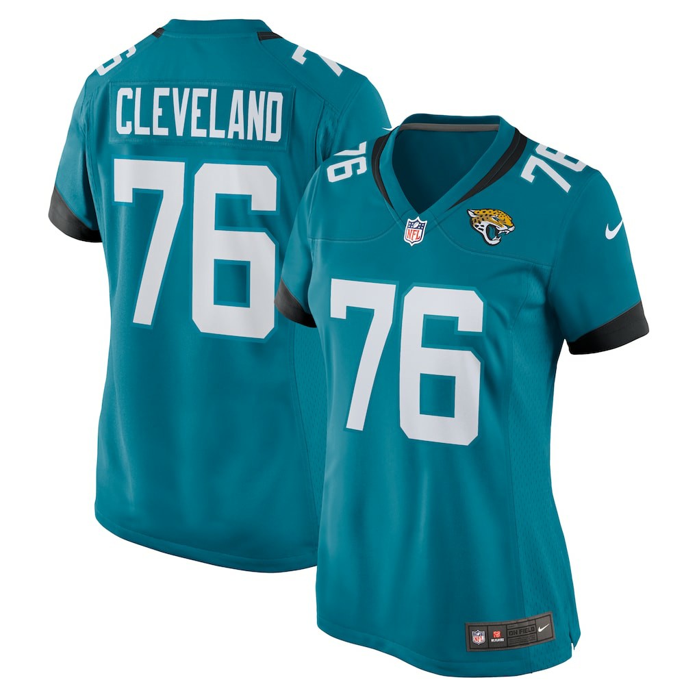 Ezra Cleveland Jacksonville Jaguars Women's Game Jersey - Teal | Nike for sale