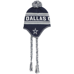 Dallas Cowboys Youth Jacquard Tassel Knit Hat with Pom - Navy cheap