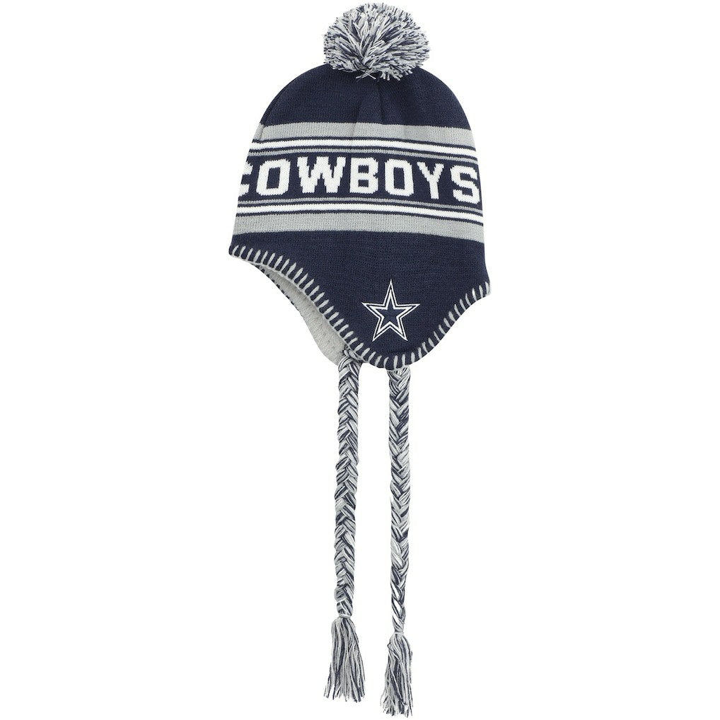 Dallas Cowboys Preschool Jacquard Tassel Knit Hat with Pom - Navy for sale