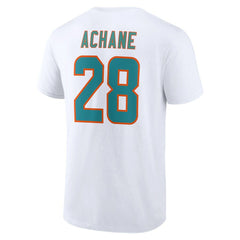 De’Von Achane Miami Dolphins Icon Player Name & Number T-Shirt - White online