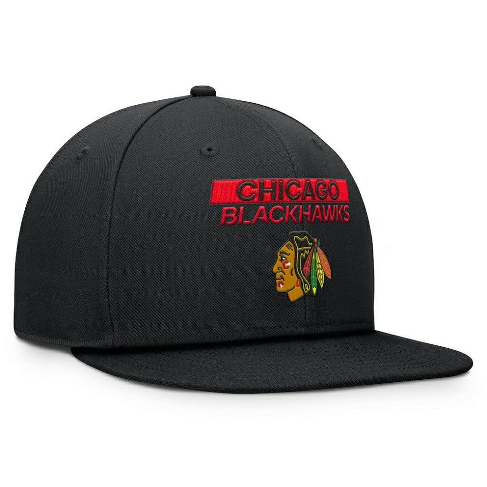 Chicago Blackhawks Fanatics Authentic Pro Prime Snapback Hat Black