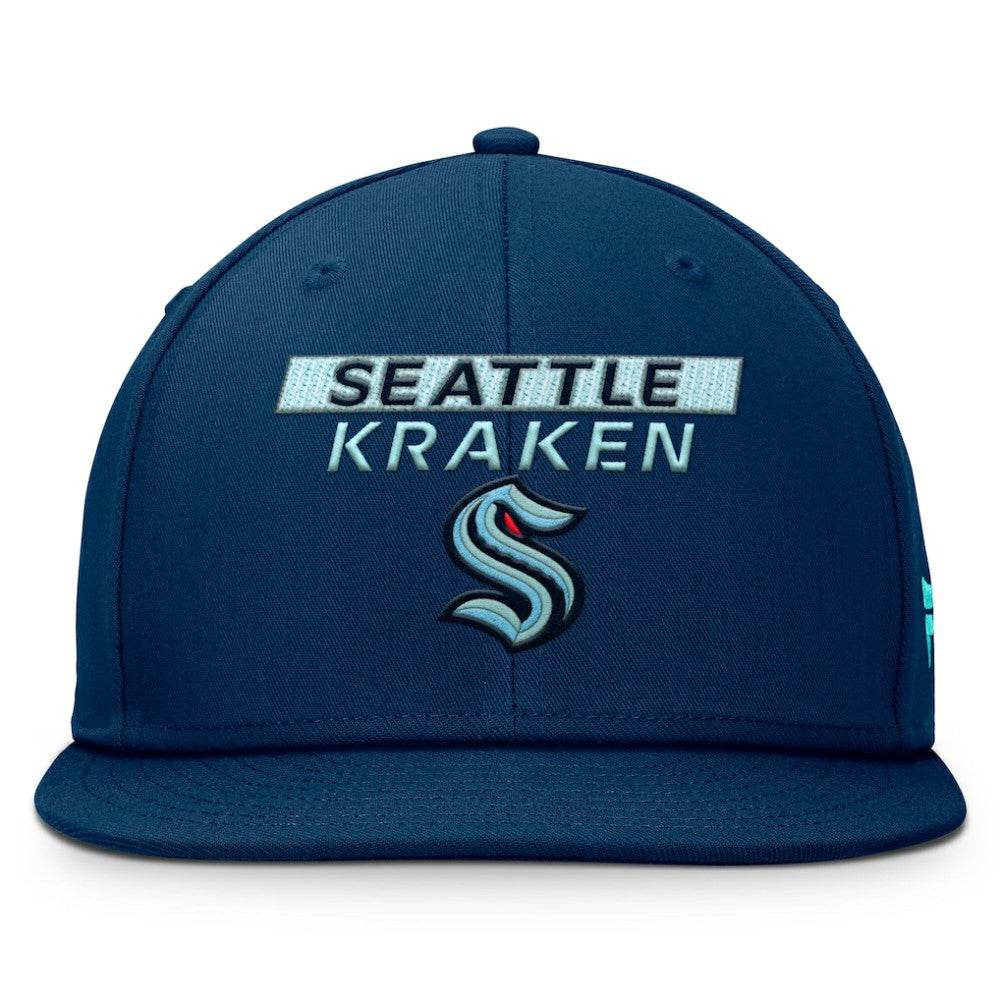 Seattle Kraken Fanatics Authentic Pro Prime Snapback Hat Deep Sea Blue