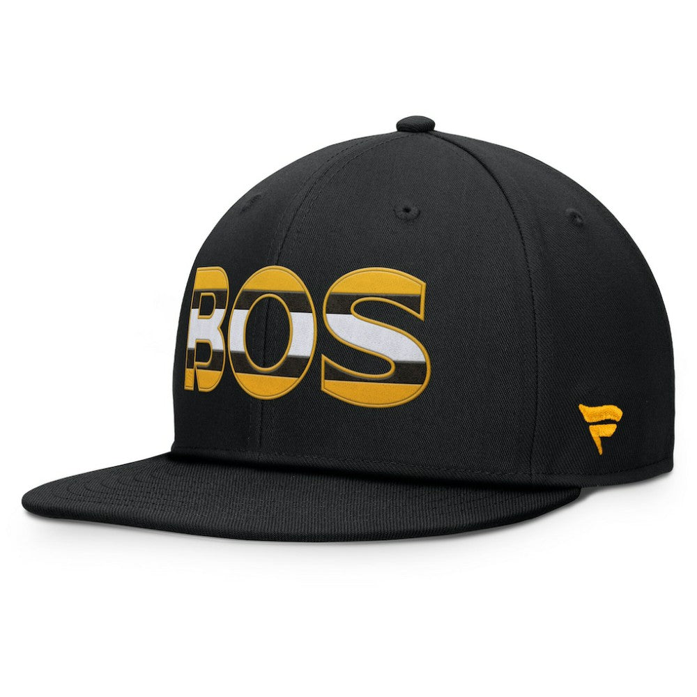 Boston Bruins Fanatics Authentic Pro Rink Snapback Hat Black
