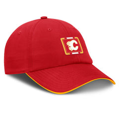 Calgary Flames Fanatics Authentic Pro Ripstop Adjustable Hat Red/Gold