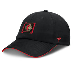 Ottawa Senators Fanatics Authentic Pro Ripstop Adjustable Hat Black/Red