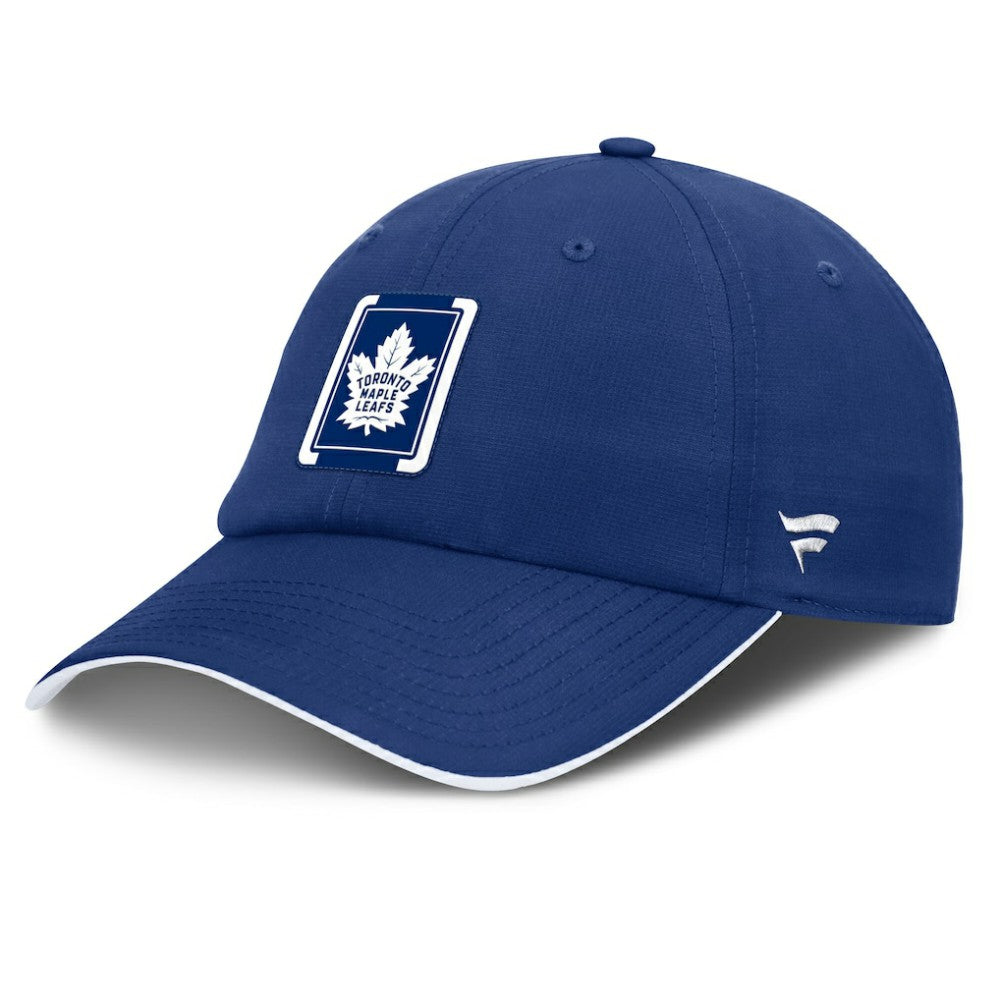 Toronto Maple Leafs Fanatics Authentic Pro Ripstop Adjustable Hat Blue/White
