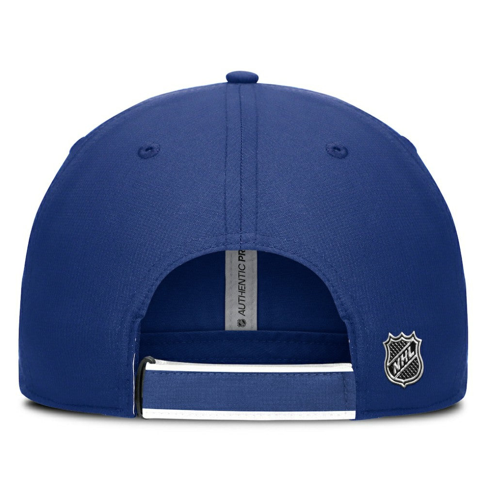 Toronto Maple Leafs Fanatics Authentic Pro Ripstop Adjustable Hat Blue/White